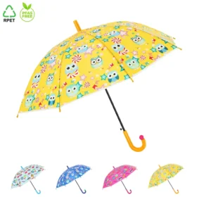 Kids Semi-Automatic Umbrella Outdoor Transparent Umbrella