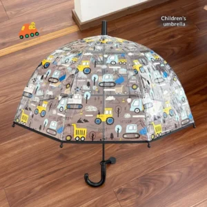 Korean Boys Umbrella Kids Umbrella Hand Open Safe Children Umbrella for Kindergarten Primary School Students Outdoor Use