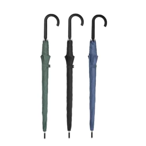 Korean Design Lightweight Custom Logo Portable J Handle Straight Golf Umbrella for Business Gifts