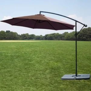 L Custom Design Weather Resistant Polyester Banana Umbrella Resort Balcony Lawn Residence Pool Parasol Sombrilla De Jardin