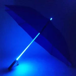 LED Patio Umbrella with Multicolor LED Lights