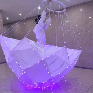 LED Pixel Glowing Flower Dress, Light up Dance Costume for Stage Performance & Entertainment Shows