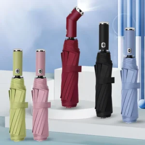 LED Portable Windproof Travel Umbrella