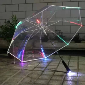 LS Printed Flashlight Led Lighting Bubble Dome Transparent Led Light Decorative Umbrella