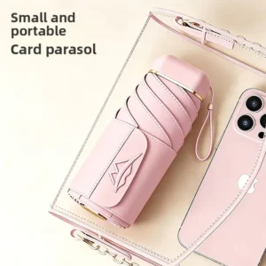 LS Umbrella Mini Sunshade UV-Proof Women’s Business Gifts Manual Compact Portable Pocket Umbrella With Logo