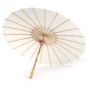 LS06 Hand-Painted Modern Oil Paper Wood Manual Umbrella DIY Graffiti Painting Craft Blank Canvas Creative Business Gifts Adults