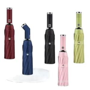 Lamp Holder 10-Bone Double-Bone Automatic Sunshade Umbrella Anti-UV UPF50+ Unisex Enlarged Umbrella