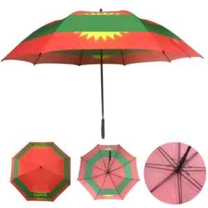 Large 130cm Open Diameter Modern Digital Print Polyester Pongee Advertising Umbrella