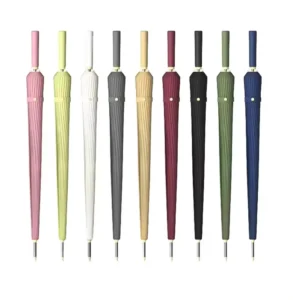 Large 24 Ribs Manual Umbrella Business Straight Modern Design Wind Resistant Sturdy Reinforced Rainstorm Long 190T