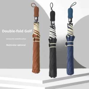 Large 27-Inch Edge-Binding Semi-Automatic Golf Umbrella