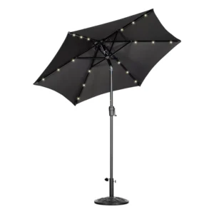 Large 3m Steel Ribs Europe Style Aluminum Cantilever Beach Umbrella Outdoor Furniture Custom Logo for Supermarket Dining