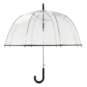 Large Adult Windproof Transparent White Domed 60 cm Gift Mushroom Rain Umbrella