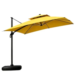 Large Aluminum Outdoor Dining Patio Umbrella Water Resistant UV Protection
