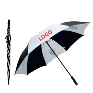 Large Automatic Straight Golf Umbrella with Custom Logo