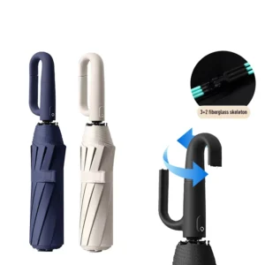 Large Automatic UV-Printed Golf Umbrella for Adults with Password Lock Ring Buckle