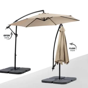 Large Cafe Garden Waterproof Steel Cantilever Banana Patio Canopy Umbrella