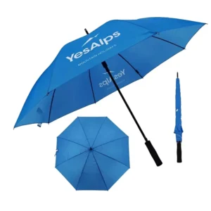 Large Canopy Windproof Rainproof Heavy-Duty Fiberglass Frame EVA Handle Straight Golf Umbrella