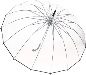 Large Clear Rain Umbrella, Auto Open, Windproof, Wedding Umbrella for Two People