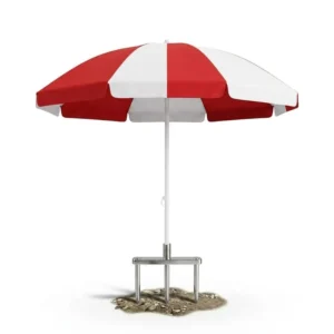 Large Commercial Stall Beach Umbrella Long-Handle Oxford Cloth Steel Foldable Manual Rotatable