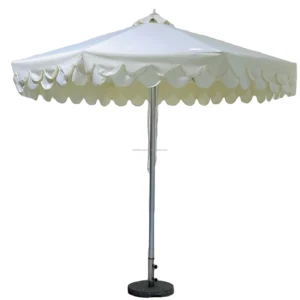 Large Custom Wooden Pole Cotton Rope Tassel Patio Parasol for Swimming Pool