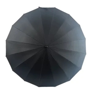 Large Dual-Purpose Anti-Storm Rain Golf Umbrella with 16-Bone Long Handle and UV Printing Logo