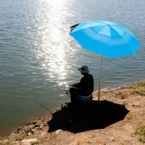 Large Fishing Umbrella 360 Adjustable Portable Foldable Outdoor Sunshade UV Resistant Rainproof Oxford Polyester Beach Umbrella