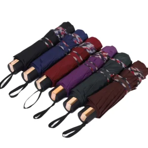 Large Folding Unisex Three-Fold Anti-Storm Advertising Umbrella
