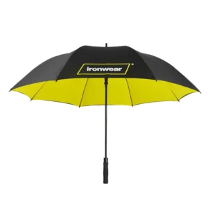 Large Fully Automatic Windproof Logo Prints Luxury Promotional Branded Custom Golf Umbrella Modern Design 190T Nylon Fabric Silk