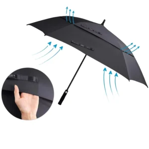 Large Golf Umbrella Custom Logo Windproof 60 Inches 62 68 Inch Supplier