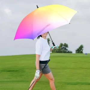 Large Golf Umbrella Windproof Custom logo Gradient Color Branded Luxury Fashion Business Gift Golf Umbrella