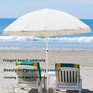 Large Manual Windproof Outdoor Beach Sunshade Umbrella for Advertising, Camping, Stalls, Courtyards, or Homestays