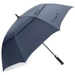 Large OEM Custom Print Logo Long Stick Golf Umbrella Windproof Business Gift Fiberglass Water-Repellent Fabric