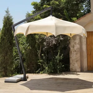 Large Offset Cantilever Garden Sun Umbrella for Villa Courtyard Hotel Poolside Outdoor Living