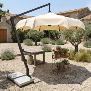 Large Offset Cantilever Garden Sun Umbrella for Villa Courtyard Park Hotel Poolside Outdoor Living