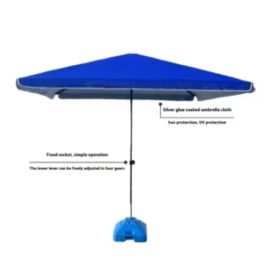 Large Outdoor Double Tent Folding Beach Umbrella Rainproof Steel Rod 1500-2000mm Waterproof 5-8 People