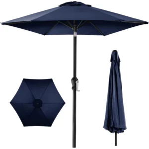 Large Outdoor Garden Patio Umbrella with Steering Center Column
