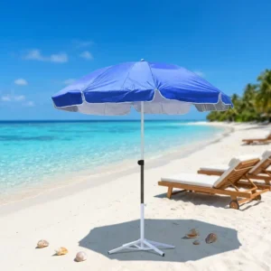 Large Outdoor Parasol Waterproof UV Protection Colorful Sunshade Nylon Steel Frame Patio Canopy OEM