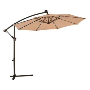 Large Outdoor Patio Restaurant Beach Umbrella with LED Light