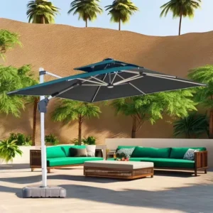 Large Outdoor Roman Parasol Commercial Grade Courtyard Balcony Beach Umbrella