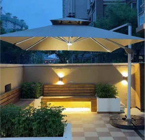Large Outdoor Roman Sun Umbrella Commercial Grade for Garden Terrace Courtyard Balcony Beach Outdoor Furniture Stall