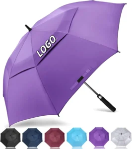 Large Oversize Windproof RPET Golf Umbrella OEM Manufacturer UV Outdoor Rain Umbrella