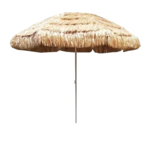 Large PP Grass Outdoor Hotel Parasol, Raffia Beach Umbrella for Cafes, Bali Style