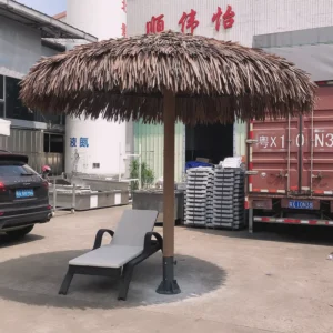 Large Palm Leaf Thatch Straw Outdoor Umbrella for Sunshade at Scenic Spots and Beaches