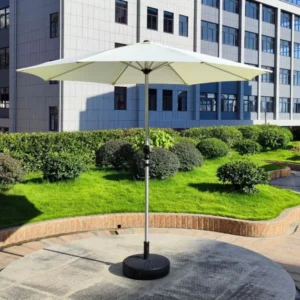 Large Rainproof Patio Center Pole Sun Umbrella Commercial Parasol for Yard Balcony and Stall with Custom Logo Support