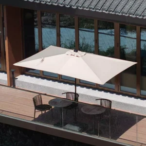 Large Rectangular Waterproof Commercial Center Pole Patio Umbrella