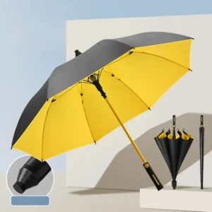 Large Size Custom Golf Umbrella with Logo Printing Automatic Black Coating Rain Umbrella for Women and Men Gift Umbrella Factory