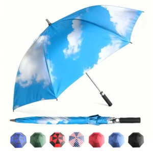 Large-Size Custom Printed Windproof UV Golf Umbrella for Business Travel