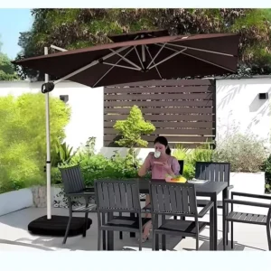 Large UV Resistant Outdoor Garden Pool Beach Patio Umbrella with Pole for Villa Terrace