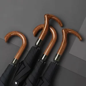 Large Uv protection Golf Umbrella Umbrella Wooden Handle Classic Design Reinforced Strong Wind Custom Golf Umbrella
