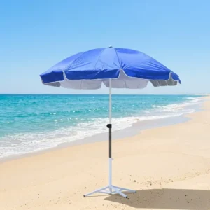 Large Waterproof Beach Umbrella Outdoor Colorful Sunshade Parasol UV Protection